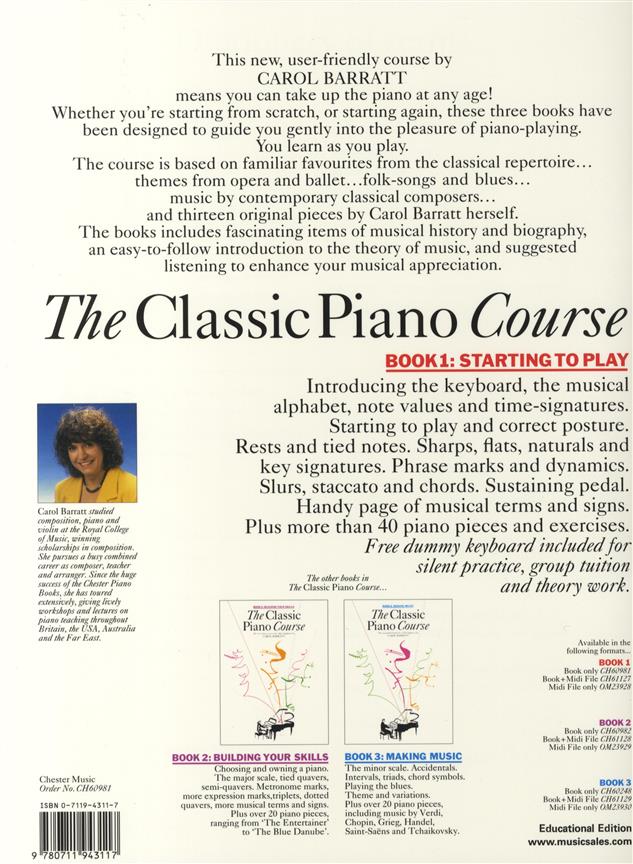 The Classic Piano Course Book 1